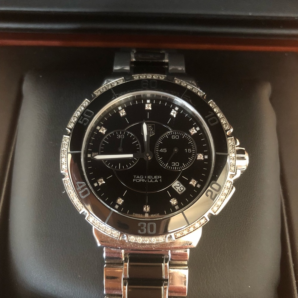 Tag Heuer Woman’s Chronograph Diamond & Ceramic